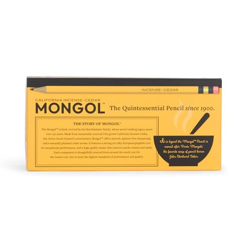 Mongol Classic Incense Cedar #2 Pencil - 144-Pack - Pre-sharpened, European Graphite Core, US Grown Cedar, Smudge Free Eraser – Nontoxic PMA Certified - size: 1 Count (Pack of 144)