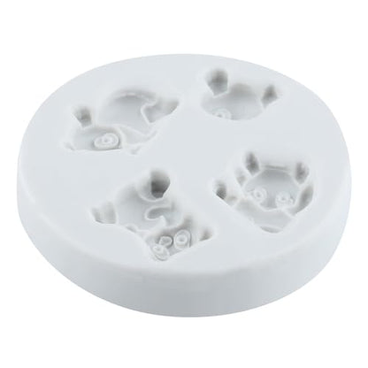 Panda Polymer Clay Mold Animal Panda Silicone Molds for DIY Crafts Epoxy Resin Casting Air Dry Polymer Clay Plaster Jewelry Making - color: Style E
