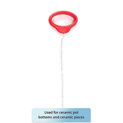 Pottery Wire Tool, Red Handle Standard Clay Wire Cutter for Pottery Wheel and Clay Artists, Pottery Wire Tool Widely Used in Pottery Wheel Sculpting Pottery Wire Tools（1 Pack） - color: red