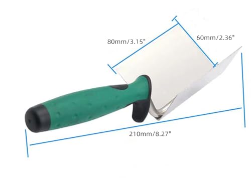 2 PCS Drywall Corner Hand Tool Set, Stainless Steel Sheetrock External Corner Trowel & Internal Corner Trowel Building Products,3.15'' & 2.36'' Outside Corner Knife and Inside Corner Knife.