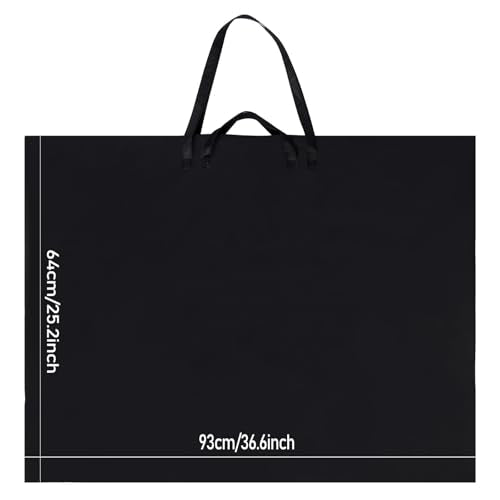 Art Portfolio Bag, 25 x 36.5 Inch Art Portfolio Case, Black Carrying Storage Case for Poster, Sketching, and Drawing