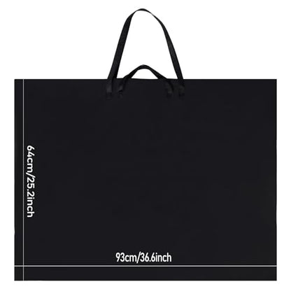 Art Portfolio Bag, 25 x 36.5 Inch Art Portfolio Case, Black Carrying Storage Case for Poster, Sketching, and Drawing