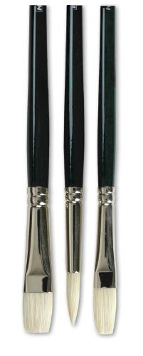Winsor & Newton 5973710 Winton Hog Bright #10 Bristle Brush - size: #10, style: Bright