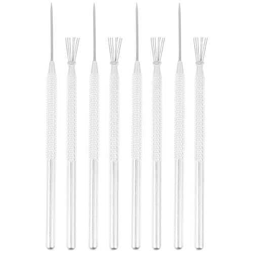 SOESFOUFU 4 Sets Ceramic Clay Needle Tools, Stainless Sculpture Needle Supplies for Clay Ceramic Pottery Sculpting Texturing Carving