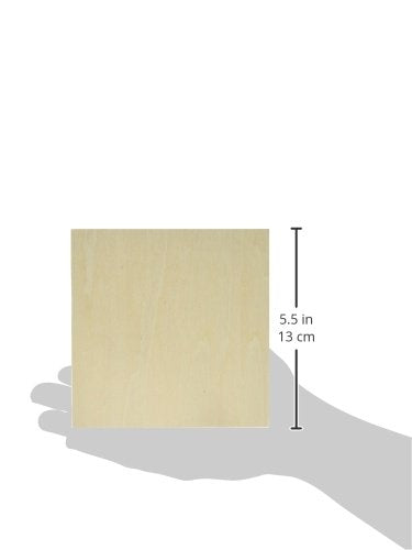 Ampersand Artist Panel Unprimed Basswood, 1.5 Inch Depth, 5X5 Inch (UPWP150505) - size: 5X5, style: 1-1/2" Cradled