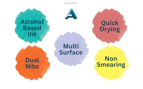 Art Alternatives Illustration Marker, 6-Marker Set, Pastel Colors - color: 6-Pastel, style: SET