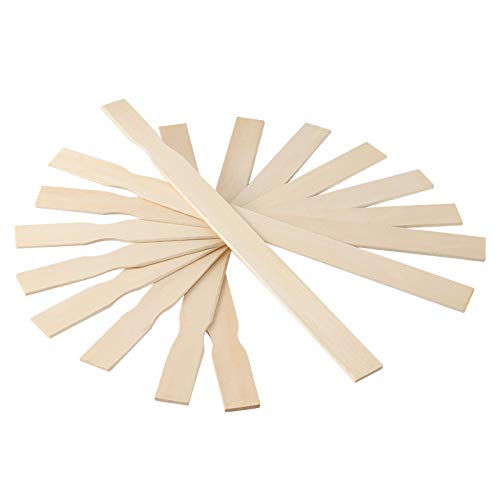ZOENHOU 100 PCS 12 Inch Paint Sticks, Premium Wooden Paint Stir Waxing Mixing Sticks Bulk for Crafts Painting Crafting Resin Wood Paddle Hobby Projects Garden - size: 100PCS 12 Inch