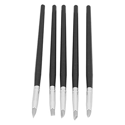 Semme Silicone Clay Sculpting Tool Set Portable Pottery Color Shaper with Flexible Heads for Art and Craft Red (S) - color: S