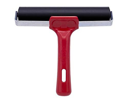 ESSDEE Ink Roller 5.90 Inch - Heavy Duty EPDM 70 Shore Hard Rubber Surface Brayer - Aluminium Core - Block Printing, Scrapbooking, Laminating Industrial Processes - size: 5.90 Inches