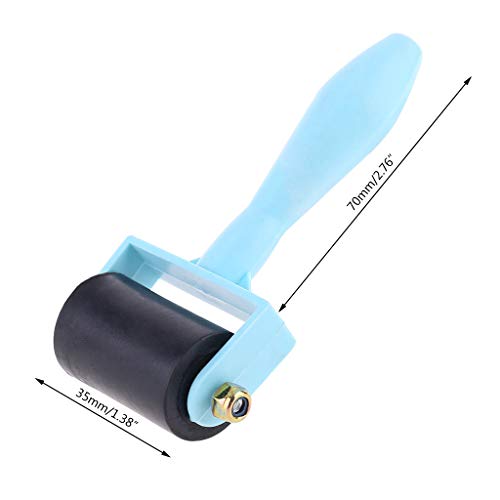 2X Practical Rubber Roller Anti Skid Tape Tool for Printmaking Wallpapers Stamping Gluing Application Painting Tools for Professional