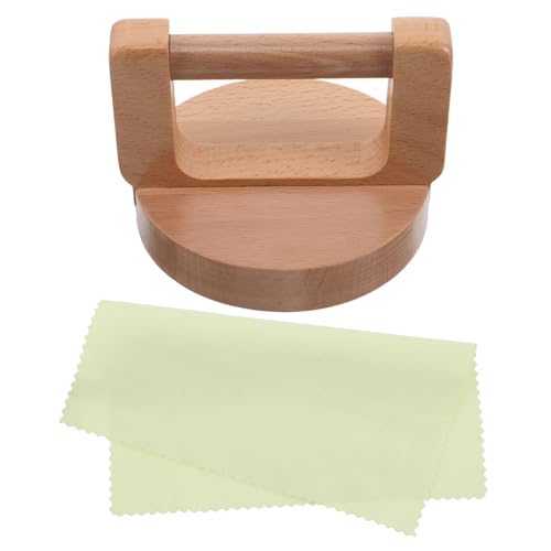 CIMAXIC Beech Wood Printmaking Baren, Round Paper Burnisher, Ergonomic Baren Handle Relief Printing Press Tool for Block Print and Stencil Art
