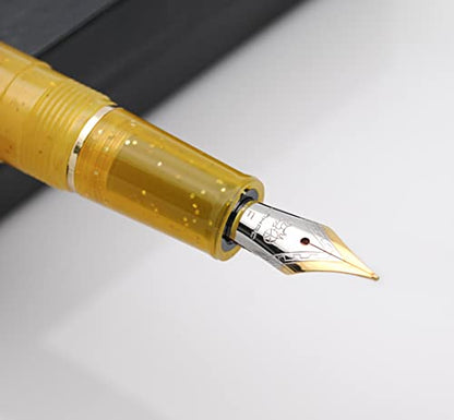 JINHAO 82 Fountain Pen with Gold Clip (F Nib 0.5mm, Fluorescent Yellow) - color: Fluorescent Yellow