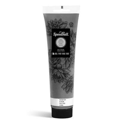 Speedball Water-Soluble Block Printing Ink, 5-Ounce Tube (Pewter) - color: Pewter, size: 5 fl oz