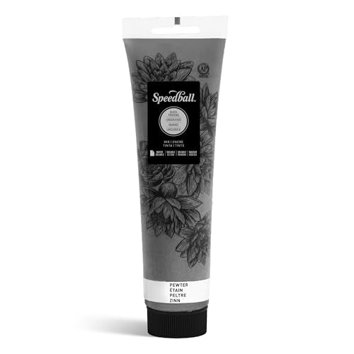 Speedball Water-Soluble Block Printing Ink, 5-Ounce Tube (Pewter) - color: Pewter, size: 5 fl oz