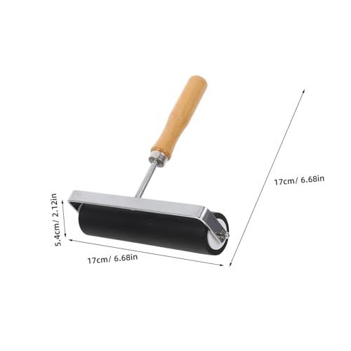 Unomor Hard Rubber Roller Large Printmaking Tool for DIY Ink and Stamping Crafts, Precision Craft Roller for Block Printing and Painting Projects