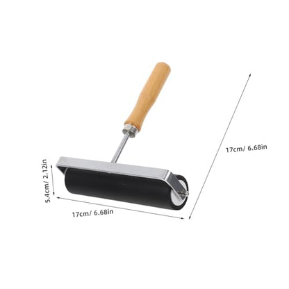 Unomor Hard Rubber Roller Large Printmaking Tool for DIY Ink and Stamping Crafts, Precision Craft Roller for Block Printing and Painting Projects