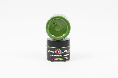 Eye Candy Resin Pigment Paste – Highly Pigmented Epoxy Color, 2 oz, Solid Non-Metallic, Mixable for Custom Shades (Commando Green) - color: Commando Green