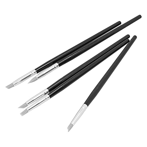 HEEPDD Clay Sculpting Tools, 5pcs Flexible Clay Shaping Pens for Oil Painting, Sculpture, and Crafting Sculpting Tools, Silicone Material, Nan Art Supplies (S) - color: S