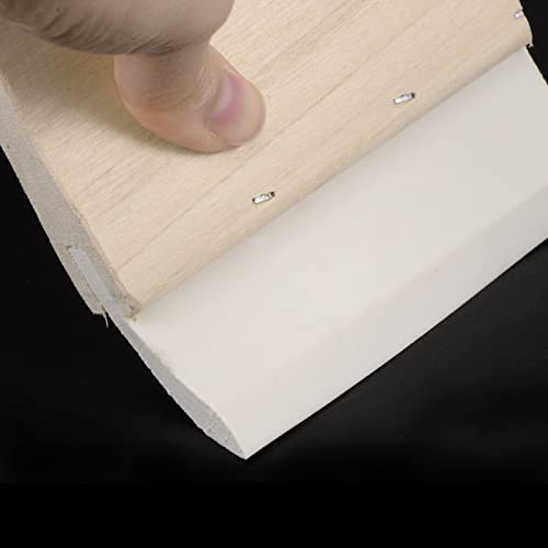 HARFINGTON Screen Printing Squeegee 2 Inch 75 Durometer Rubber Blade Wooden Handle Ink Scraper for Screen Printing Fabric Printmaking - size: 2 Inch