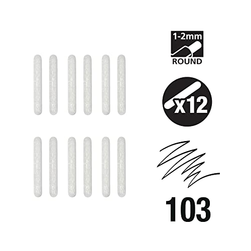 FW Mixed Media Paint Marker Nibs, Pack of 12, Small 1-2mm Round nibs (D160323103) - style: 1-2MM Round, Nibs