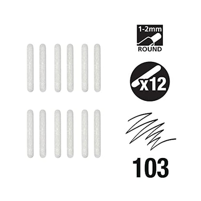 FW Mixed Media Paint Marker Nibs, Pack of 12, Small 1-2mm Round nibs (D160323103) - style: 1-2MM Round, Nibs