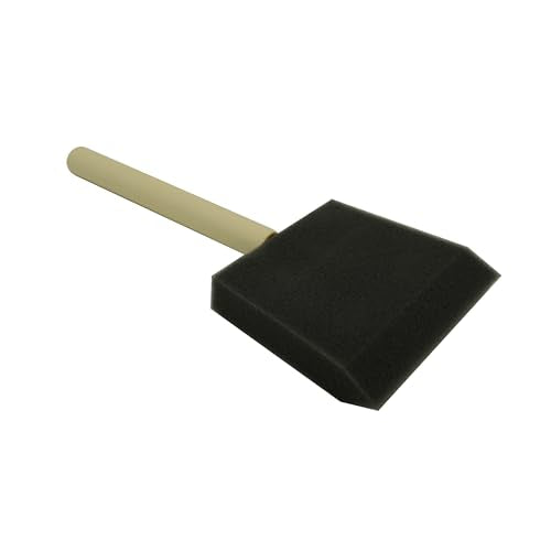 Poly Foam Brushes 3inch 12pcs, High Density Foam Paint Brush for Painting, Staining, Paint Sponges - size: 3inch 12pcs