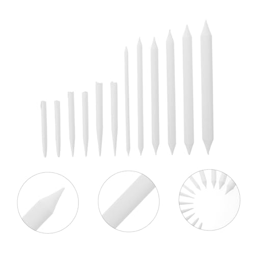 ARTIBETTER 36pcs Double-ended Paper Blending Stumps for Artists, Sketching and Drawing Blending Tools, 12 Sets of Tortillion Smudging Sticks for Student and DIY Art Supplies