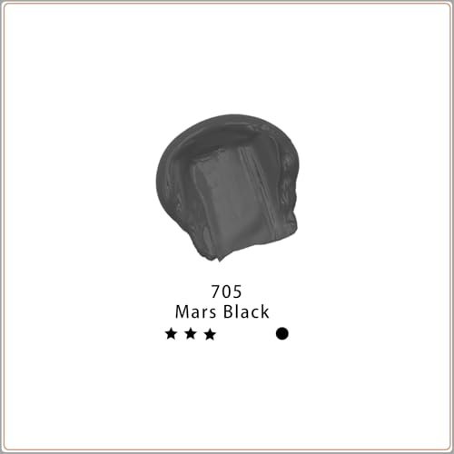 Artecho Mars Black Acrylic Paint (120ml / 4.05oz) Tubes, Art Craft Paints for Canvas Painting, Rock, Stone, Wood, Fabric, Art Supplies - color: Mars Black, style: Regular