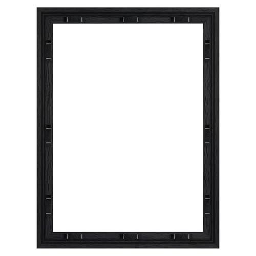Abtgt 16x20 Canvas Floating Frame with 0.9" Deep, Black Floater Frame for Canvas Paintings with Adhesive, Vertical or Horizontal Wall Art frame for Prints Oil Painting Diamond Decor, 1 Pack. - color: Black, size: 16x20