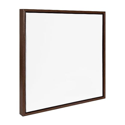 Kate and Laurel Sylvie Blank Framed Canvas Wall Art, 22x22 Brown, Modern Empty Canvas for Paint-Your-Own Art, Premium Canvas Already Framed - color: Brown, size: 22"L x 22"W