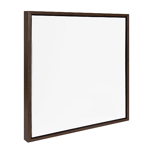 Kate and Laurel Sylvie Blank Framed Canvas Wall Art, 22x22 Brown, Modern Empty Canvas for Paint-Your-Own Art, Premium Canvas Already Framed - color: Brown, size: 22"L x 22"W