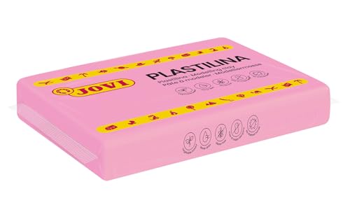 Jovi - Non-Hardening Modeling Clay, 4 Pink Bars, 0.77 lb Each, 3.3 lb Total | Professional Arts and Crafts Non-Toxic and Gluten Free plasticine - color: Pink