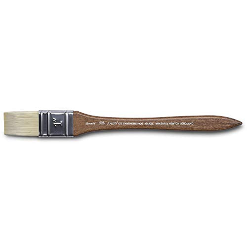Winsor & Newton Artists' Oil Synthetic Brush, Glaze 1" - style: Glaze 1"