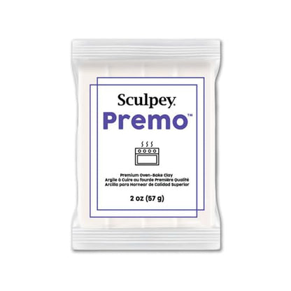 Sculpey Premo Sculpey Polymer Clay 2 Ounces-White Translucent (PE02 5527) - color: White Translucent, size: c1