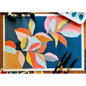 BRUSTRO Artists Gouache Colour | Set of 12 Colours X 12ml Tubes | Highly pigmented, Opaque Colors, Intermixable, Canvas Paint, Perfect For Students, Adults, Beginners, Professionals and Artists