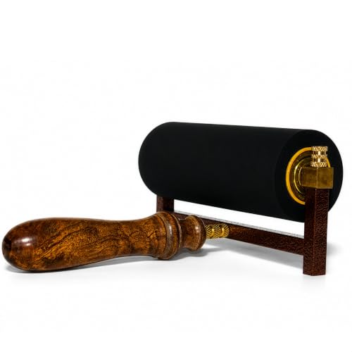 Leoball® Limited Edition Ultra-Soft Nitrile Rubber Block Printing Brayer, Deluxe Luxury 30-35 Shore A Rubber Roller, with Internal Bearing tech, 6 inch - size: 6 inch