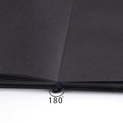 80 Sheets Black Paper Sketchbook,5" x 5" Small Hardcover Mixed Media Sketch Pad,110 GSM Acid Free Artist Drawing Paper,Travel Journal Blank Notebook for Adults Sketching,Illustration,Art Supplies - color: 110gsm PU-black paper sketchbook