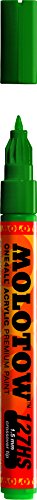 MOLOTOW ONE4ALL Acrylic Paint Marker, 1.5mm, Mister Green, 1 Each (127.409) - color: Mister Green, style: Paint Marker - 1.5mm
