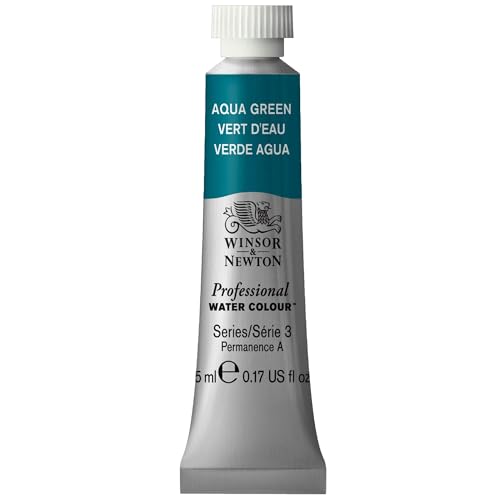 Winsor & Newton Professional Watercolor, 5ml (0.17-oz) Tube, Aqua Green - color: Aqua Green, style: 0.17-oz Tube
