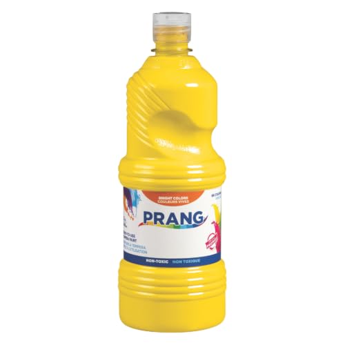 Prang Ready-to-Use Tempera Paint Quart, 32 oz., Yellow, 6 Count - color: Yellow (Pack of 6)