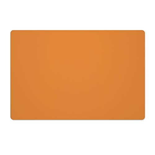 Silicone Placemats, Food-Grade Non-Slip Waterproof, Dining, Stain Resistant, Countertop Protector, Kitchen Counter Mat, Heat Resistant, Baking mat Dishwasher Safe (23.6"×15.7"-1pack, Orange) - color: Orange, size: 23.6"×15.7"-1pack