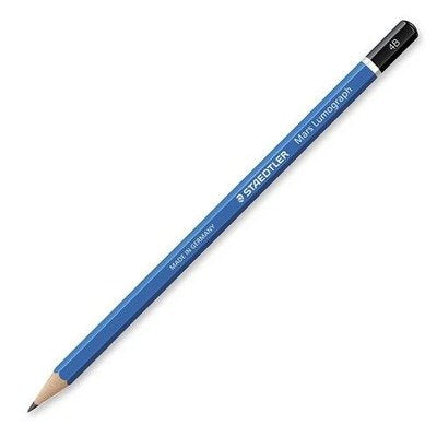 Staedtler Mars Lumograph 4B Graphite Art Drawing Pencil, Medium Soft, Break-Resistant Bonded Lead, 12 Pack, 100-4B - color: 4B