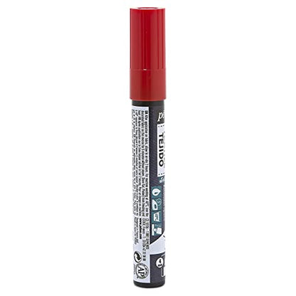 Pebeo 7A Marter Fabric Marker, 4 mm, Red - color: Red