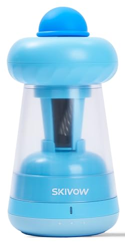 Electric Pencil Sharpener, Fully Automatic Pencil Sharpener for Classroom, 6.5-11.5mm Colored/Jumbo Pencils, Hands-Free, Auto in & Out, Rechargeable Sharpeners for Home Office (Airy Blue) - color: Airy Blue
