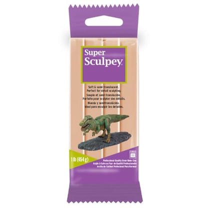 Super Sculpey Professional Quality Oven-Bake Polymer Clay, Beige, 1 lb. (Pack of 3) - size: Beige, 1 lb. (Pack of 3)
