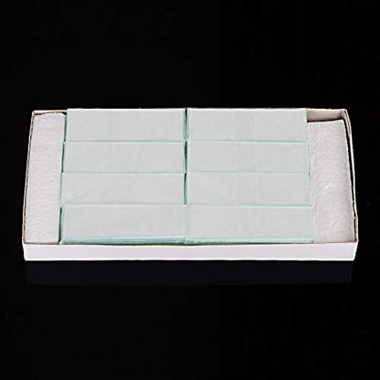 StonyLab Glass Backed TLC Classical Silica Gel Plate, 2.5 x 7.5 cm Thin Layer Chromatography Analytical Plate with Silica Gel, Pack of 80