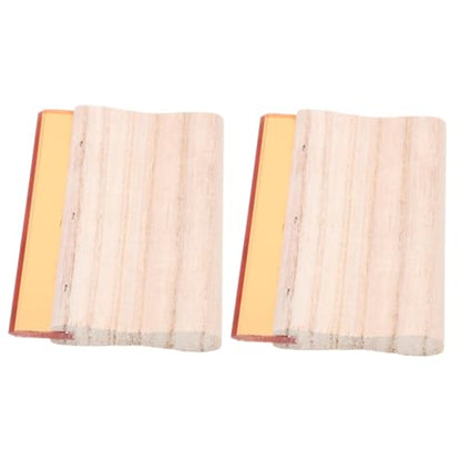 DOITOOL 2pcs Screen Printing Accessory Squeegee Blade Handle Ink Scraper for Printing