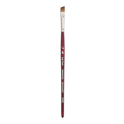 Princeton Velvetouch, Series 3950, Paint Brush for Acrylic, Oil and Watercolor, Angle Shader, 1/4 Inch - size: Size 1/4 inch