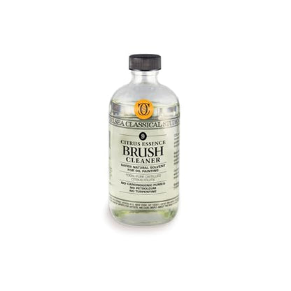 Jerry's Artarama Exclusive Set of 6 Bob Ross Oil Painting Set with Easel, 32oz Lavender Brush Cleaner, Acrylic Palette, Brushes, Canvases, and Cleaning Bucket and Screen - color: Citrus Brush Cleaner, size: 32oz Brush Cleaner