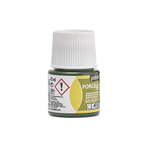 PEBEO Porcelaine 150, China Paint, 45 ml Bottle - Peridot Green - color: Peridot Green